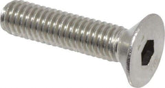 Value Collection - M6x1.00 Metric Coarse Hex Socket Drive, 90° Flat Screw - Grade 316 & Austenitic A4 Stainless Steel, Partially Threaded, 25mm OAL - Americas Industrial Supply