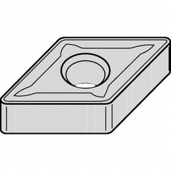 Kennametal - DNMG332 33 Grade KT315 Cermet Turning Insert - TiN/TiCN/TiN Finish, 55° Diamond, 3/8" Inscr Circle, 3/16" Thick, 1/32" Corner Radius - Americas Industrial Supply