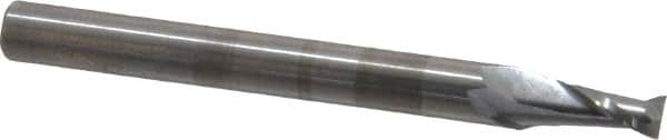 OSG - 9/64", 9/32" LOC, 3/16" Shank Diam, 2" OAL, 2 Flute, Solid Carbide Square End Mill - Single End, Uncoated, Spiral Flute, 30° Helix, Centercutting, Right Hand Cut, Right Hand Flute, Series 412 - Americas Industrial Supply