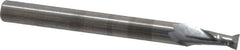 OSG - 9/64", 9/32" LOC, 3/16" Shank Diam, 2" OAL, 2 Flute, Solid Carbide Square End Mill - Single End, Uncoated, Spiral Flute, 30° Helix, Centercutting, Right Hand Cut, Right Hand Flute, Series 412 - Americas Industrial Supply