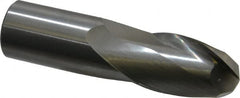 OSG - 1" Diam, 1-1/2" LOC, 2 Flute Solid Carbide Ball End Mill - Uncoated, Single End, 4" OAL, 1" Shank Diam, Spiral Flute - Americas Industrial Supply