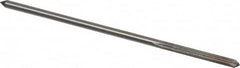 Interstate - 1/8" High Speed Steel Chucking Reamer - Straight Flute, 0.119" Straight Shank, 7/8" Flute Length, 3-1/2" OAL - Americas Industrial Supply