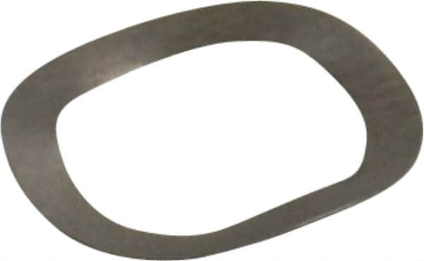 Gardner Spring - 0.35" ID x 0.492" OD, Grade 302 Stainless Steel Wave Disc Spring - 0.007" Thick, 0.035" Overall Height, 0.02" Deflection, 4 Lb at Deflection - Americas Industrial Supply