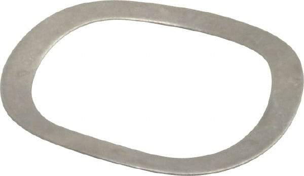 Gardner Spring - 1.201" ID x 1.543" OD, Grade 1074 Steel Wave Disc Spring - 0.02" Thick, 0.125" Overall Height, 0.062" Deflection, 31 Lb at Deflection - Americas Industrial Supply