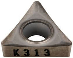 Kennametal - TCGT32.52 HP Grade K313 Carbide Turning Insert - Uncoated, 60° Triangle, 3/8" Inscr Circle, 5/32" Thick, 1/32" Corner Radius - Americas Industrial Supply