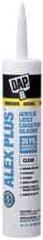 DAP - 10.1 oz Cartridge Clear Acrylic & Latex Caulk - -20 to 180°F Operating Temp, 30 min Tack Free Dry Time - Americas Industrial Supply