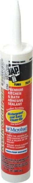 DAP - 10.1 oz Cartridge White Acrylic & Latex Caulk - -30 to 180°F Operating Temp, 30 min Tack Free Dry Time - Americas Industrial Supply