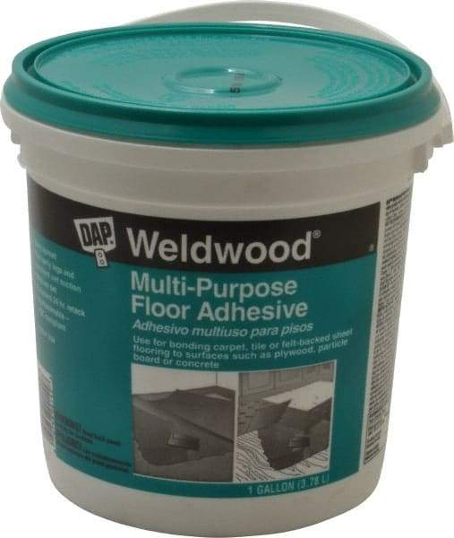 DAP - 128 Fluid Ounce Container, Off-White, Tub Synthetic Latex Construction Adhesive - 15 min Fixture Time, Indoor - Americas Industrial Supply