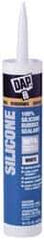 DAP - 10.1 oz Tube White RTV Silicone Joint Sealant - -40 to 400°F Operating Temp, 10 to 20 min Tack Free Dry Time, 24 hr Full Cure Time - Americas Industrial Supply