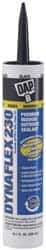 DAP - 10.1 oz Cartridge Black Acrylic & Latex Caulk - -30 to 180°F Operating Temp, 30 min Tack Free Dry Time - Americas Industrial Supply