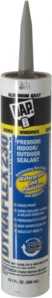 DAP - 10.1 oz Cartridge Gray Acrylic & Latex Caulk - -30 to -29.2°F Operating Temp, 30 min Tack Free Dry Time - Americas Industrial Supply