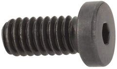 Made in USA - #8-32 UNC Hex Socket Drive, Low Socket Cap Screw - Grade 4037 Alloy Steel, Black Oxide Finish, Fully Threaded, 3/8" Length Under Head - Americas Industrial Supply