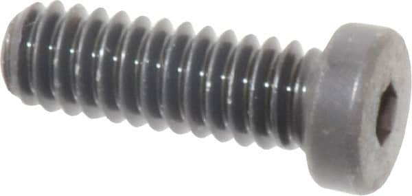 Made in USA - 1/4-20 UNC Hex Socket Drive, Low Socket Cap Screw - Grade 4037 Alloy Steel, Black Oxide Finish, Fully Threaded, 3/4" Length Under Head - Americas Industrial Supply