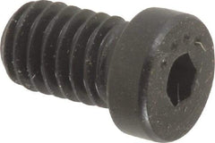 Made in USA - 5/16-18 UNC Hex Socket Drive, Low Socket Cap Screw - Grade 4037 Alloy Steel, Black Oxide Finish, Fully Threaded, 1/2" Length Under Head - Americas Industrial Supply