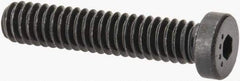 Made in USA - 1/4-20 UNC Hex Socket Drive, Low Socket Cap Screw - Grade 4037 Alloy Steel, Black Oxide Finish, Fully Threaded, 1-1/4" Length Under Head - Americas Industrial Supply