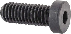 Made in USA - 3/8-16 UNC Hex Socket Drive, Low Socket Cap Screw - Grade 4037 Alloy Steel, Black Oxide Finish, Fully Threaded, 1" Length Under Head - Americas Industrial Supply