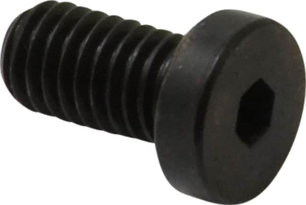 Made in USA - #10-32 UNF Hex Socket Drive, Low Socket Cap Screw - Grade 4037 Alloy Steel, Black Oxide Finish, Fully Threaded, 3/8" Length Under Head - Americas Industrial Supply