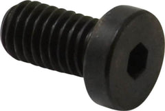 Made in USA - #10-32 UNF Hex Socket Drive, Low Socket Cap Screw - Grade 4037 Alloy Steel, Black Oxide Finish, Fully Threaded, 3/8" Length Under Head - Americas Industrial Supply