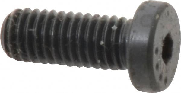 Made in USA - #10-32 UNF Hex Socket Drive, Low Socket Cap Screw - Grade 4037 Alloy Steel, Black Oxide Finish, Fully Threaded, 1/2" Length Under Head - Americas Industrial Supply