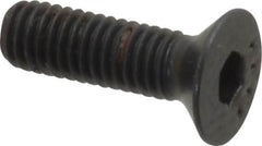 Made in USA - M3x0.50 Metric Coarse Hex Socket Drive, 90° Flat Head Socket Cap Screw - Grade 10.9 Alloy Steel, Black Oxide Finish, Fully Threaded, 10mm Length Under Head - Americas Industrial Supply