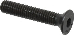 Made in USA - M3x0.50 Metric Coarse Hex Socket Drive, 90° Flat Head Socket Cap Screw - Grade 10.9 Alloy Steel, Black Oxide Finish, Fully Threaded, 16mm Length Under Head - Americas Industrial Supply