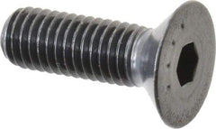 Made in USA - M8x1.25 Metric Coarse Hex Socket Drive, 90° Flat Head Socket Cap Screw - Grade 10.9 Alloy Steel, Black Oxide Finish, Fully Threaded, 25mm Length Under Head - Americas Industrial Supply