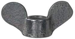Value Collection - 5/16-18 UNC, Uncoated, Steel Standard Wing Nut - Grade 1015-1025, 1-1/4" Wing Span, 0.656" Wing Span, 15/32" Base Diam - Americas Industrial Supply
