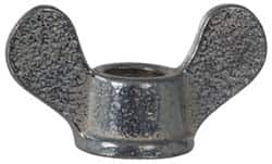 Made in USA - 1/2-13 UNC, Zinc Plated, Iron Standard Wing Nut - Grade 32510, 2" Wing Span, 1-1/4" Wing Span, 7/8" Base Diam - Americas Industrial Supply