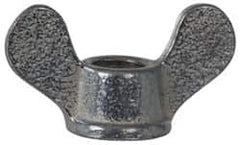 Value Collection - 3/8-16 UNC, Zinc Plated, Steel Standard Wing Nut - Grade 1015-1025, 1-5/8" Wing Span, 7/8" Wing Span, 11/16" Base Diam - Americas Industrial Supply