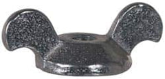 Value Collection - 5/16-18 UNC, Zinc Plated, Steel Standard Wing Nut - Grade 1015-1025, 1-1/2" Wing Span, 9/16" Wing Span, 7/8" Base Diam - Americas Industrial Supply