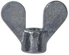 Value Collection - 1/4-20 UNC, Zinc Plated, Steel Standard Wing Nut - Grade 1015-1025, 1.88" Wing Span, 1-3/8" Wing Span, 11/16" Base Diam - Americas Industrial Supply