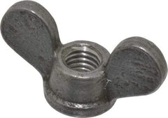 Value Collection - 3/8-16 UNC, Uncoated, Steel Standard Wing Nut - Grade 1015-1025, 1-5/8" Wing Span, 7/8" Wing Span, 11/16" Base Diam - Americas Industrial Supply