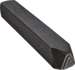 Made in USA - 3/16 Inch Character Size, 37 within a Triangle, Code Stamp - Steel - Americas Industrial Supply