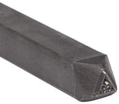 Made in USA - 3/16 Inch Character Size, 69 within a Triangle, Code Stamp - Steel - Americas Industrial Supply