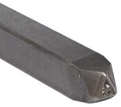 Made in USA - 3/16 Inch Character Size, 86 within a Triangle, Code Stamp - Steel - Americas Industrial Supply