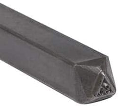 Made in USA - 3/16 Inch Character Size, 90 within a Triangle, Code Stamp - Steel - Americas Industrial Supply