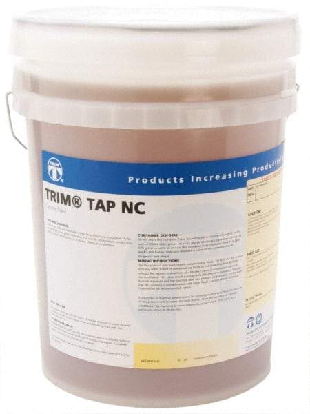 Master Fluid Solutions - Trim Tap NC, 5 Gal Pail Tapping Fluid - Straight Oil, For Broaching, Gear Cutting, Gundrilling, Milling, Reaming, Sawing, Shaving, Threading - Americas Industrial Supply