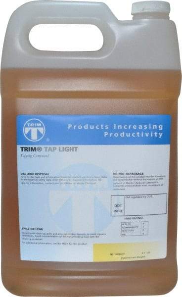 Master Fluid Solutions - Trim Tap Light, 1 Gal Bottle Tapping Fluid - Straight Oil, For Broaching, Gear Cutting, Gundrilling, Milling, Reaming, Sawing, Shaving, Threading - Americas Industrial Supply