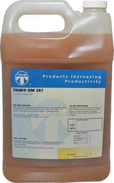 Master Fluid Solutions - Trim OM 287, 1 Gal Bottle Cutting Fluid - Straight Oil, For Machining - Americas Industrial Supply