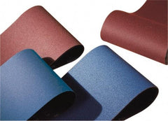 Norton - 36" Wide x 75" OAL, 80 Grit, Zirconia Alumina Abrasive Belt - Zirconia Alumina, Medium, Coated, Y Weighted Cloth Backing, Series R811 - Americas Industrial Supply