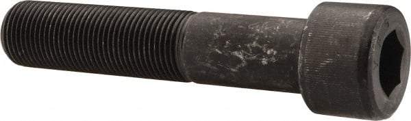 Value Collection - 1-12 UNF Hex Socket Drive, Socket Cap Screw - Alloy Steel, Black Oxide Finish, Partially Threaded, 5" Length Under Head - Americas Industrial Supply