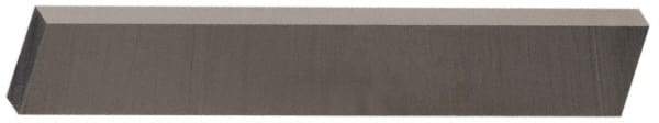 Cleveland - M42 Cobalt Rectangular Tool Bit Blank - 1/2" Wide x 3/4" High x 4" OAL, 2 Beveled Ends, 10° Bevel Angle, Ground - Exact Industrial Supply