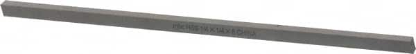 Interstate - M2 High Speed Steel Square Tool Bit Blank - 1/4" Wide x 1/4" High x 8" OAL, Ground - Exact Industrial Supply