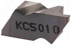 Kennametal - 2041NG Grade KC5010, 1.04mm Cutting Width Carbide Grooving Insert - 1.27mm Max Depth of Cut, Left Hand, 0.09mm Corner Radius, TiAlN Finish - Americas Industrial Supply