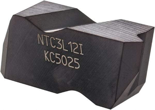 Kennametal - NTC3 Grade KC5025, Internal UN Threading Insert - 12 TPI Int Pitch, Left Hand Insert, TiAlN Finish, Carbide - Americas Industrial Supply
