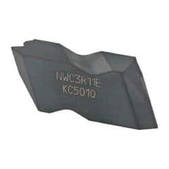 Kennametal - NWC3 Grade KC5010, External Whitworth Threading Insert - 11 TPI Ext Pitch, Right Hand Insert, TiAlN Finish, Carbide - Americas Industrial Supply