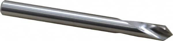 90° 0.2362″ Diam 2-5/8″ OAL Cobalt Spotting Drill Bright/Uncoated, 0.8″ Flute Length, 0.2362″ Shank Diam, RH Cut, Series 195