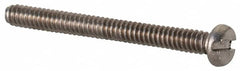 Value Collection - M1.6x0.35 Metric Coarse, 16mm Length Under Head Slotted Drive Machine Screw - Fillister Head, Grade 18-8 & A2 Stainless Steel, Uncoated, Without Washer - Americas Industrial Supply