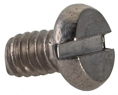 Value Collection - M2x0.40 Metric Coarse, 3mm Length Under Head Slotted Drive Machine Screw - Fillister Head, Grade 18-8 & A2 Stainless Steel, Uncoated, Without Washer - Americas Industrial Supply