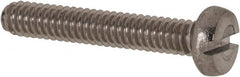 Value Collection - M2x0.40 Metric Coarse, 12mm Length Under Head Slotted Drive Machine Screw - Fillister Head, Grade 18-8 & A2 Stainless Steel, Uncoated, Without Washer - Americas Industrial Supply